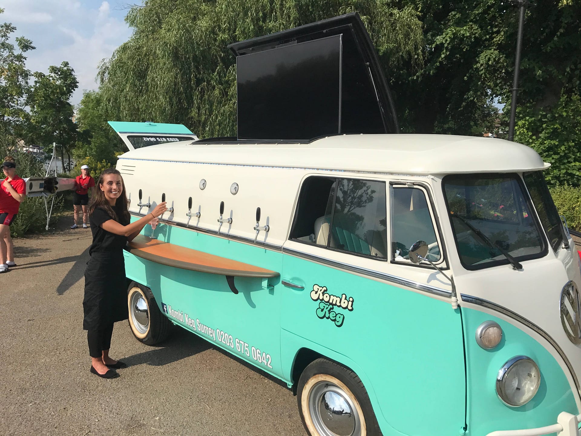 The benefits of having draught beer on tap at your wedding, served from a unique VW Camper Van